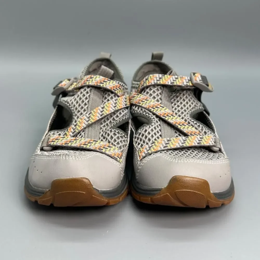 Chaco Odyssey Trail Girls Kids Size 3 Gray Strappy Slip Sandals Shoes Adjustable